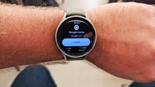 Downloading Google Home app on Samsung Galaxy Watch 5 Pro