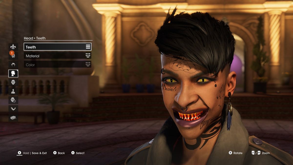 Image of Saints Row (2023) and character customization.
