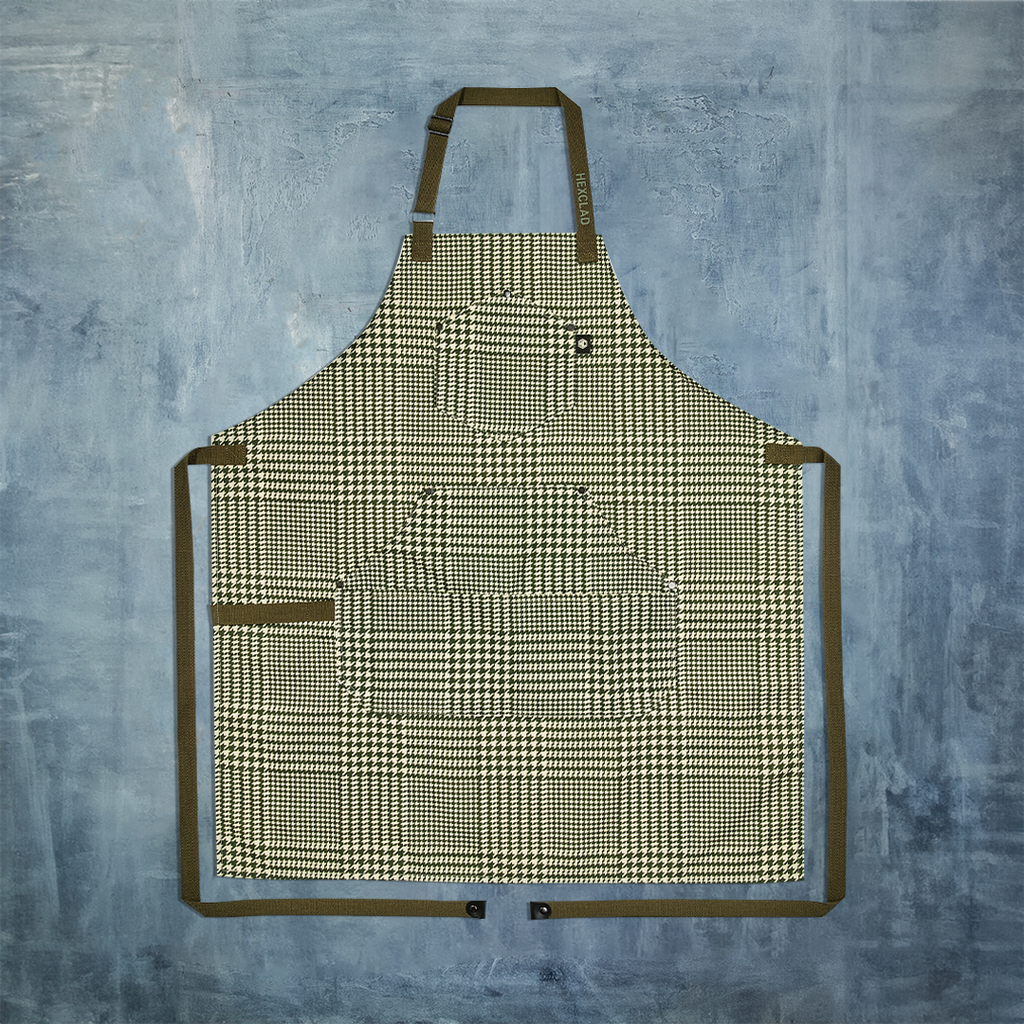 Eco Modern Apron (houndstooth-Forest) &amp;mdash; Default Title