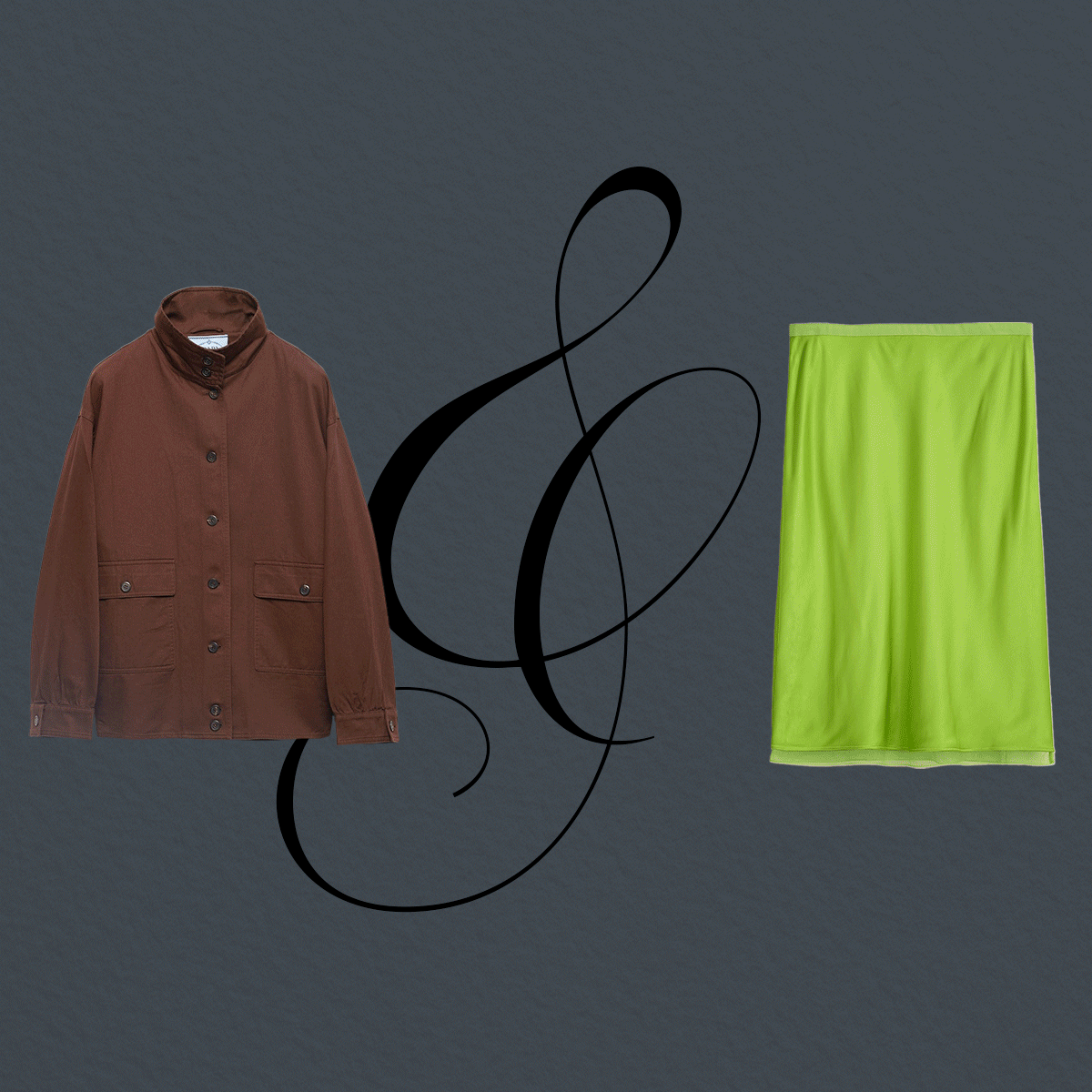 A graphic showing flashing flat product images from brands like The Row, COS, J.Crew, and more.
