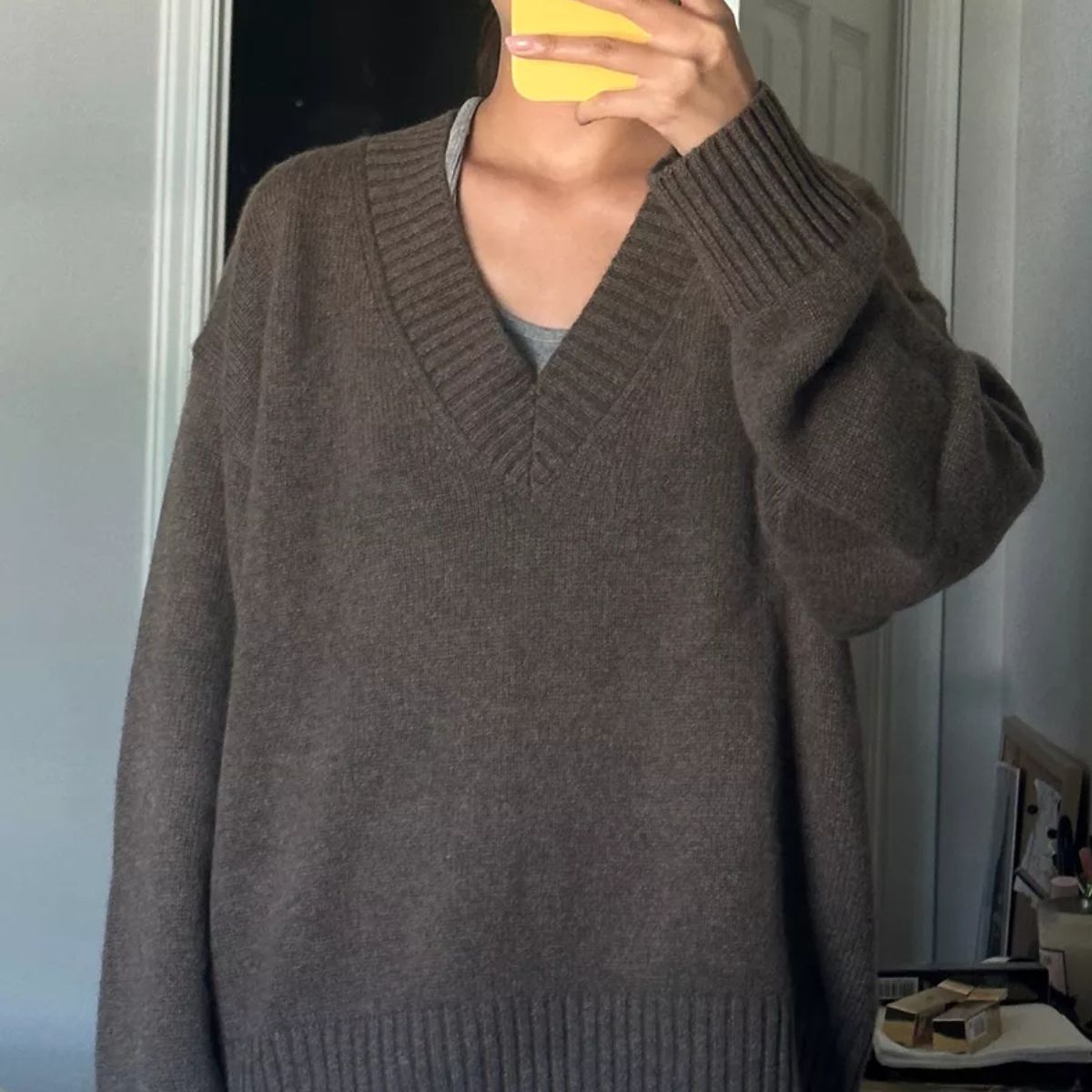 Influencer wearing Reformation knit