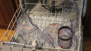 Breville Juicer parts in the dishwasher