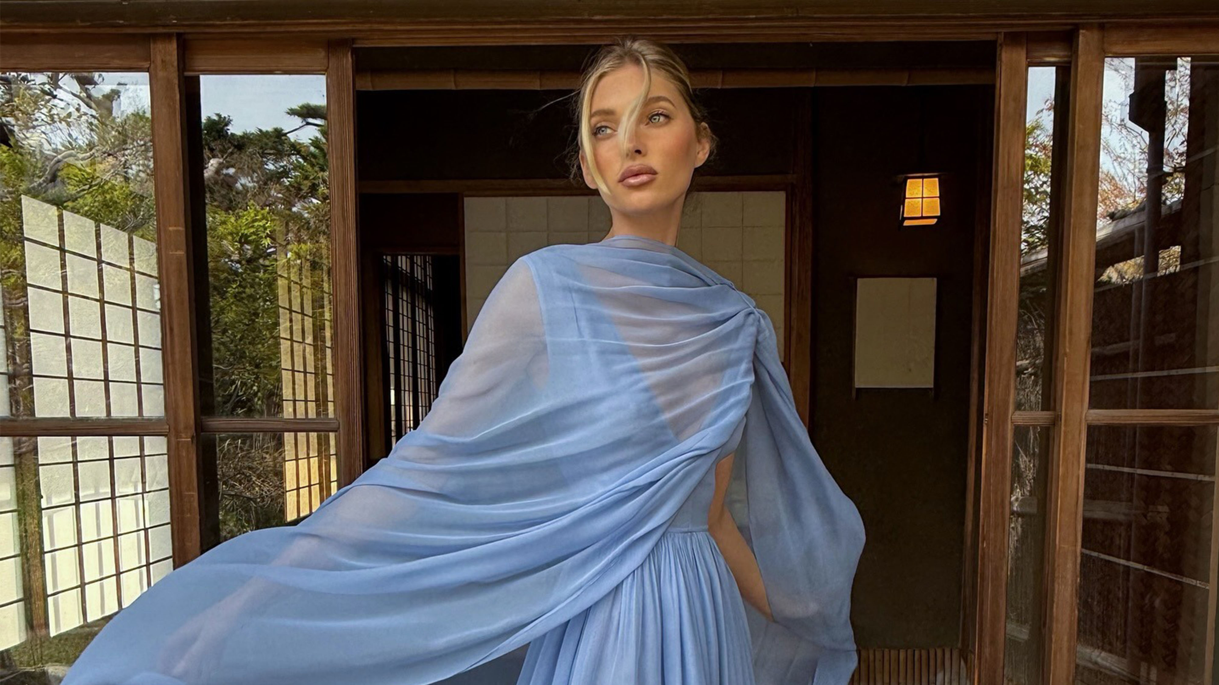 Wedding guest outfit.