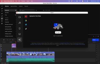 Screenshots of the Movavi Video Editor 2024 software