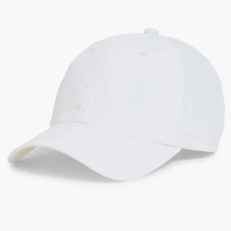 white baseball cap