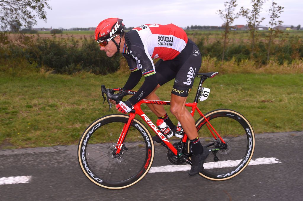 Lotto Soudal&#039;s Philippe Gilbert on the opening stage of the 2020 BinckBank Tour