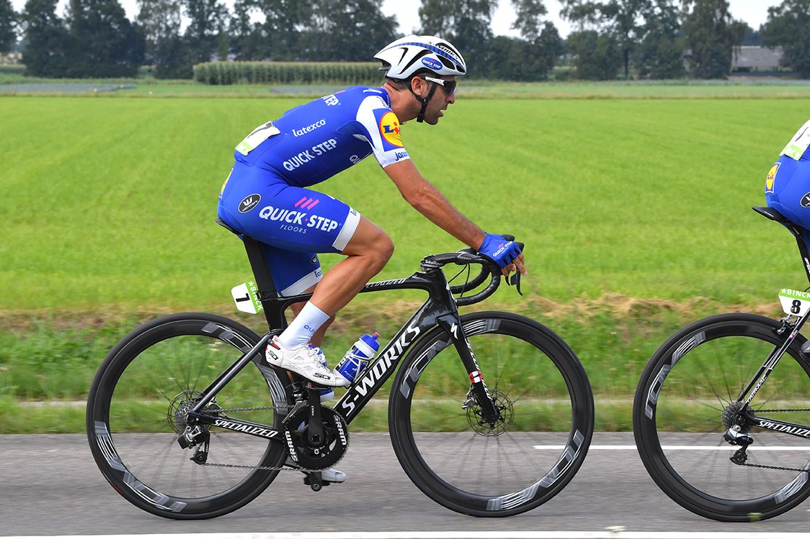 Max Richeze was also riding discs at BinckBank Tour