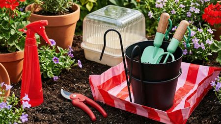 Selection of gardening tools from IKEA