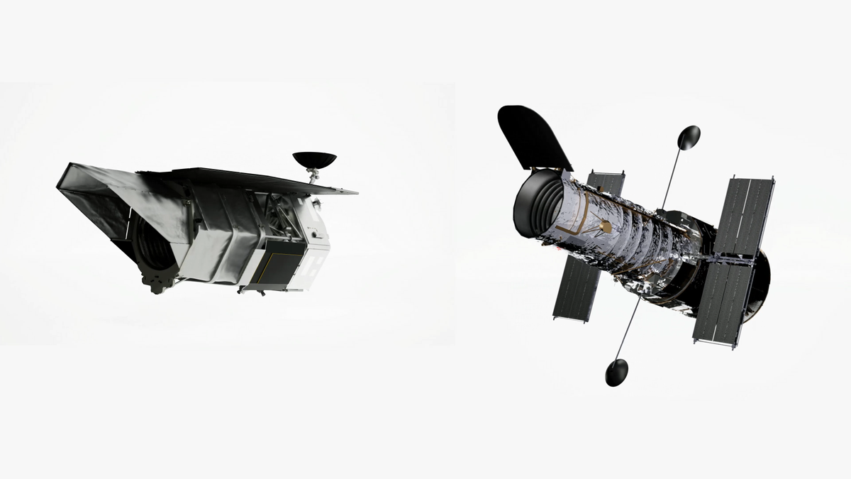 Two telescopes side by side.