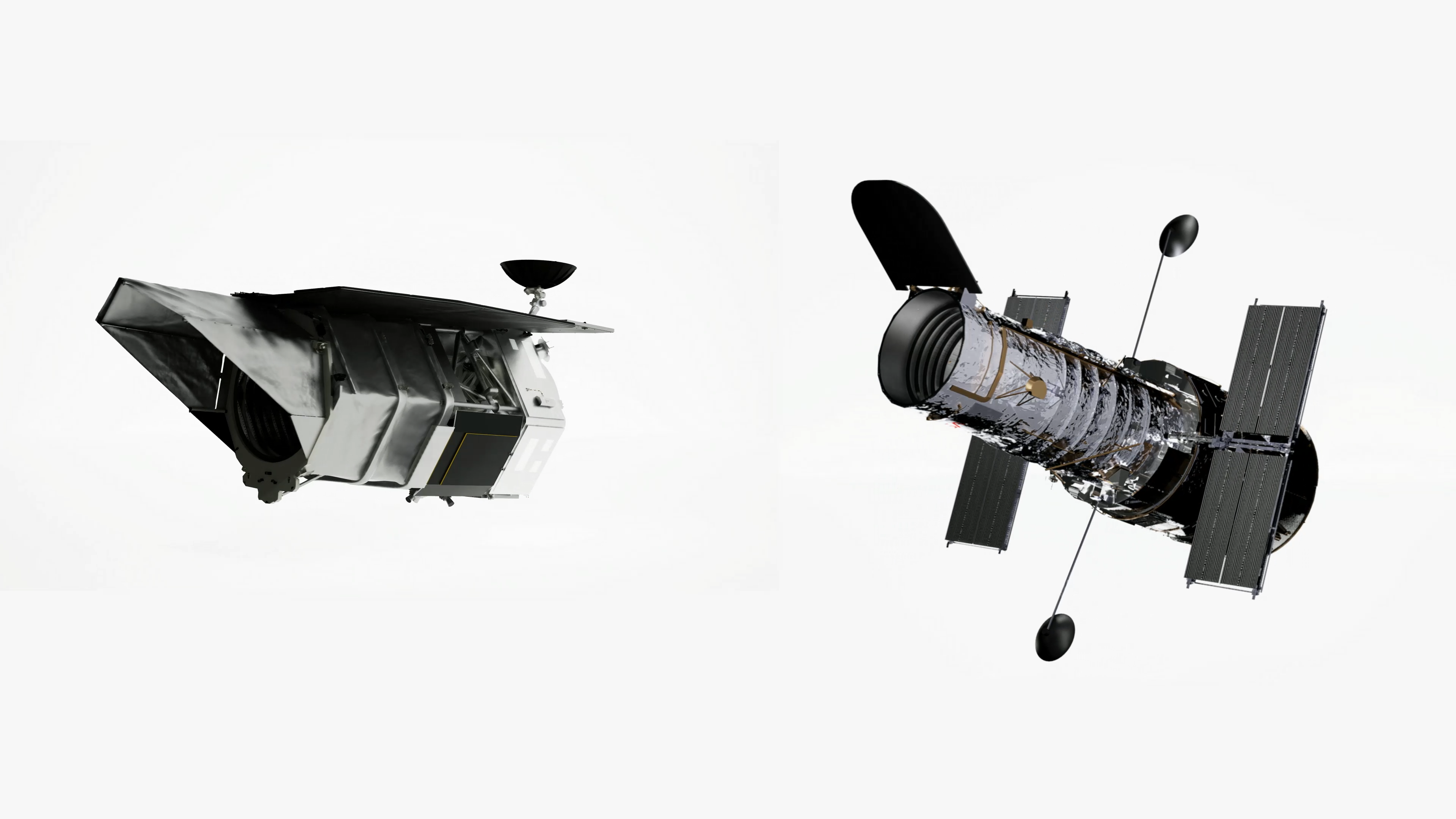 Two telescopes side by side.