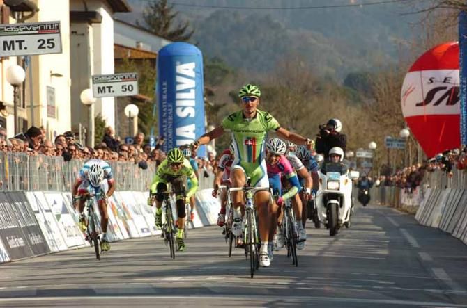 In the bag. Peter Sagan (Cannondale) closes in on victory.