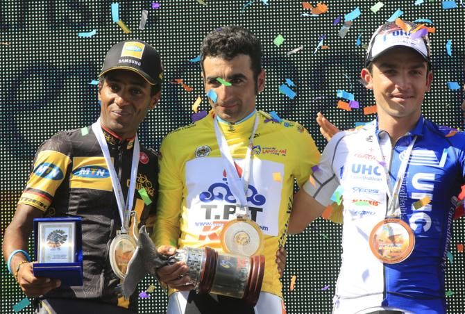 The final podium in the 2014 Tour of Langkawi