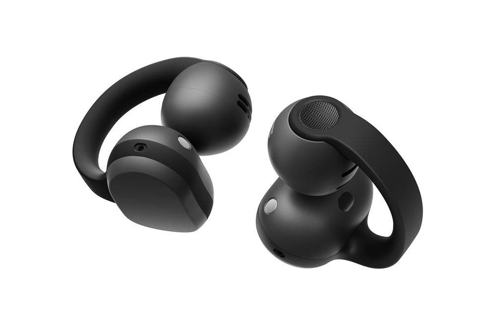 Samsung Galaxy Buds On in black