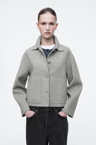 Boxy Double-Faced Wool Jacket