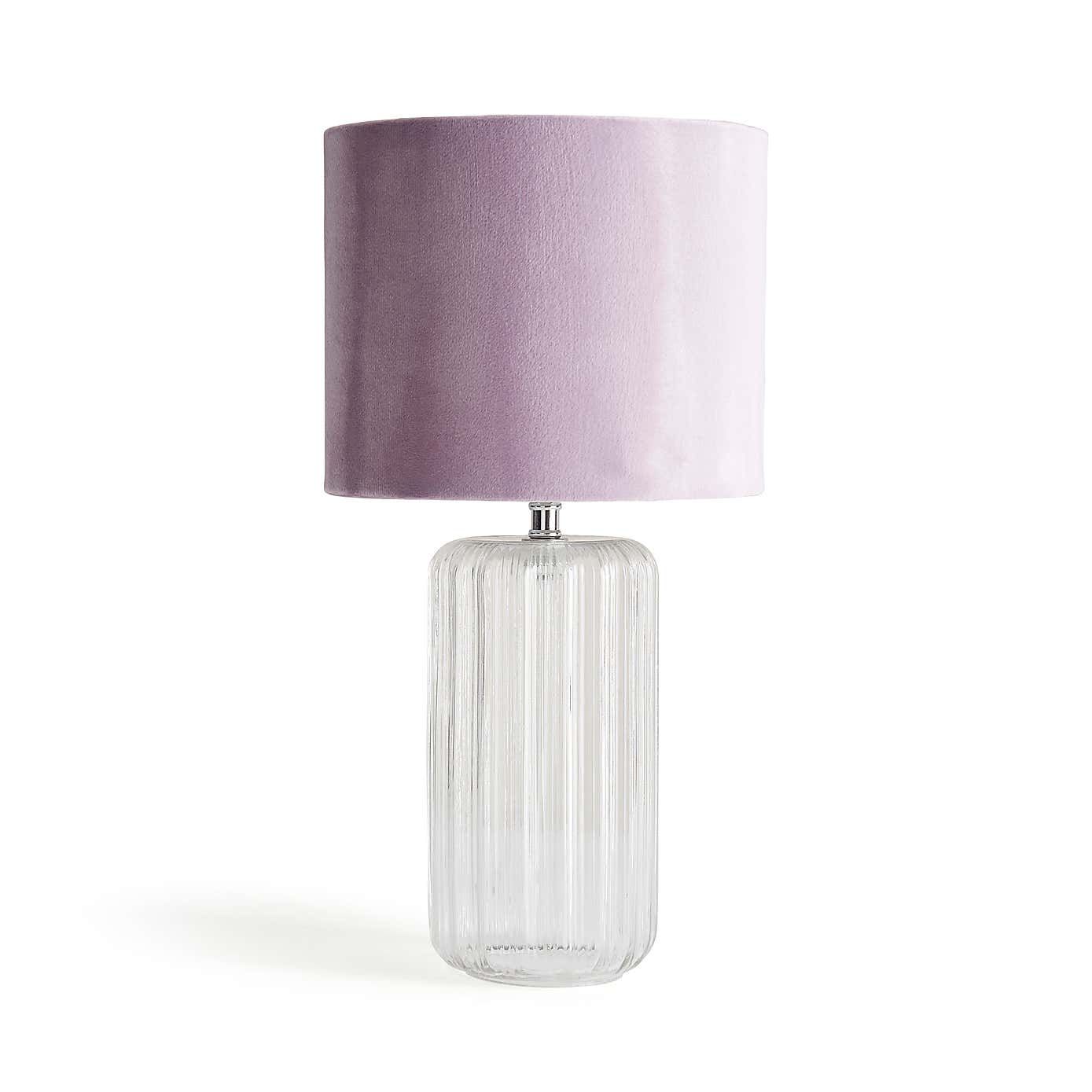 Purple table lamp