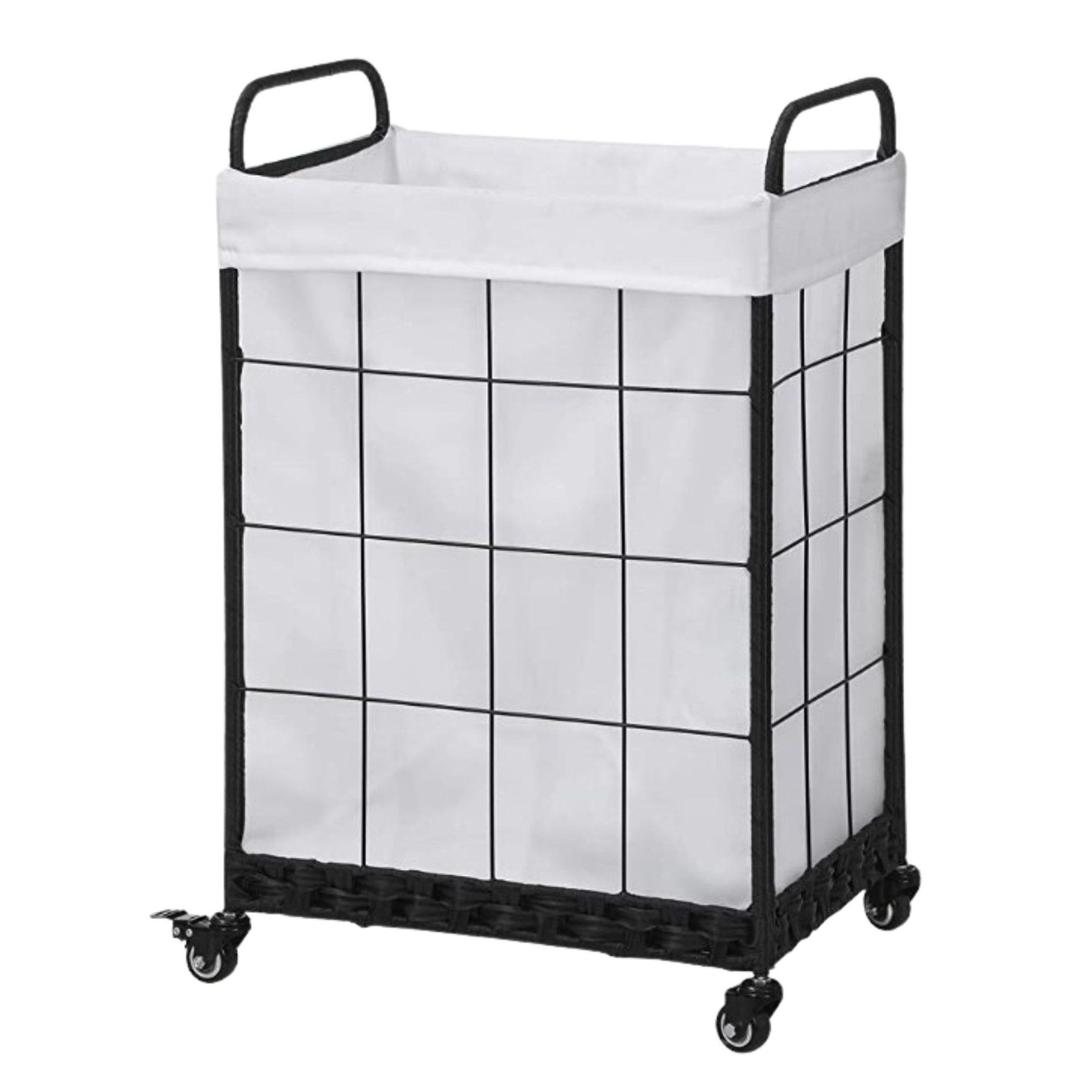 Keranjang cucian dengan roda