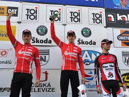 The podium in Lostice