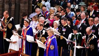 The Royal Family during the Coronation of King Charles III and Queen Camilla