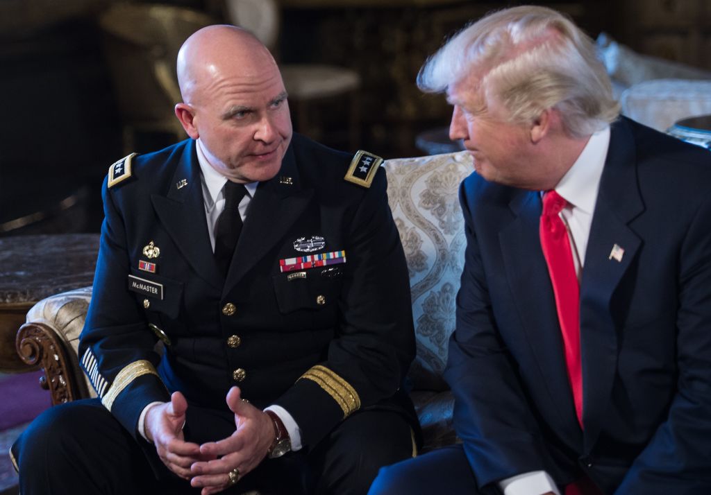 President Trump and General McMaster.