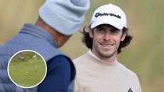 Gareth Bale speaks to his playing partner