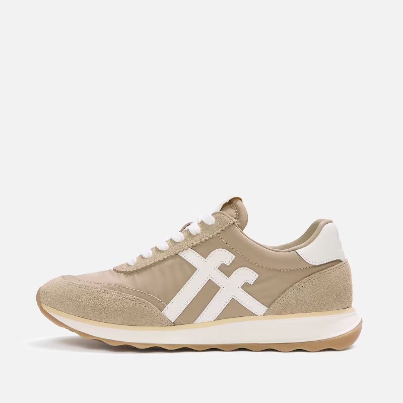 FitFlop Retro-Q trainers in beige cut out