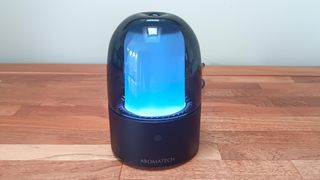 AromaDream diffuser with blue LED light