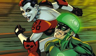 Harley Quinn and Hal Jordan / Green Lantern in the comics