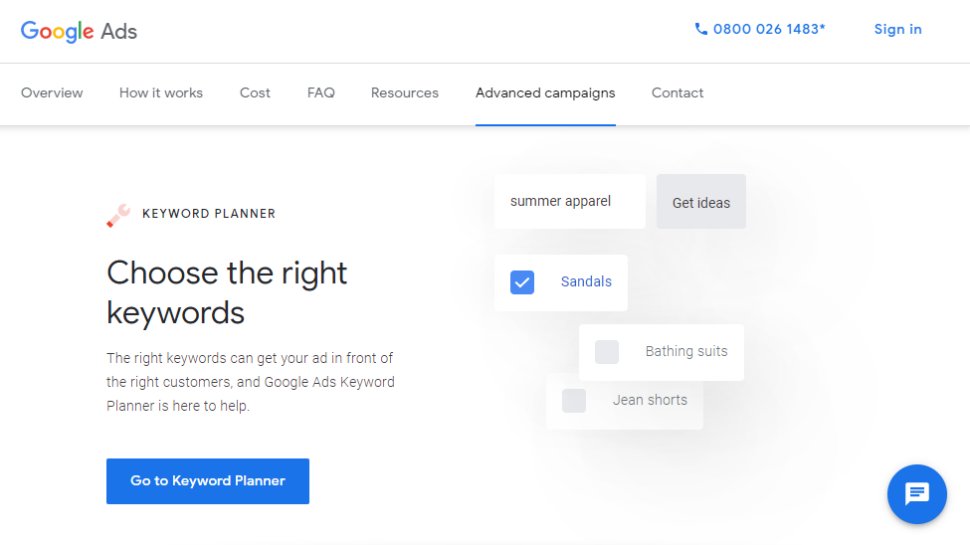 Google Ads Keyword Planner