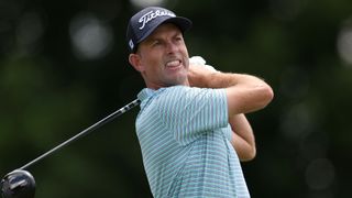 Webb Simpson during the Rocket Mortgage Classic