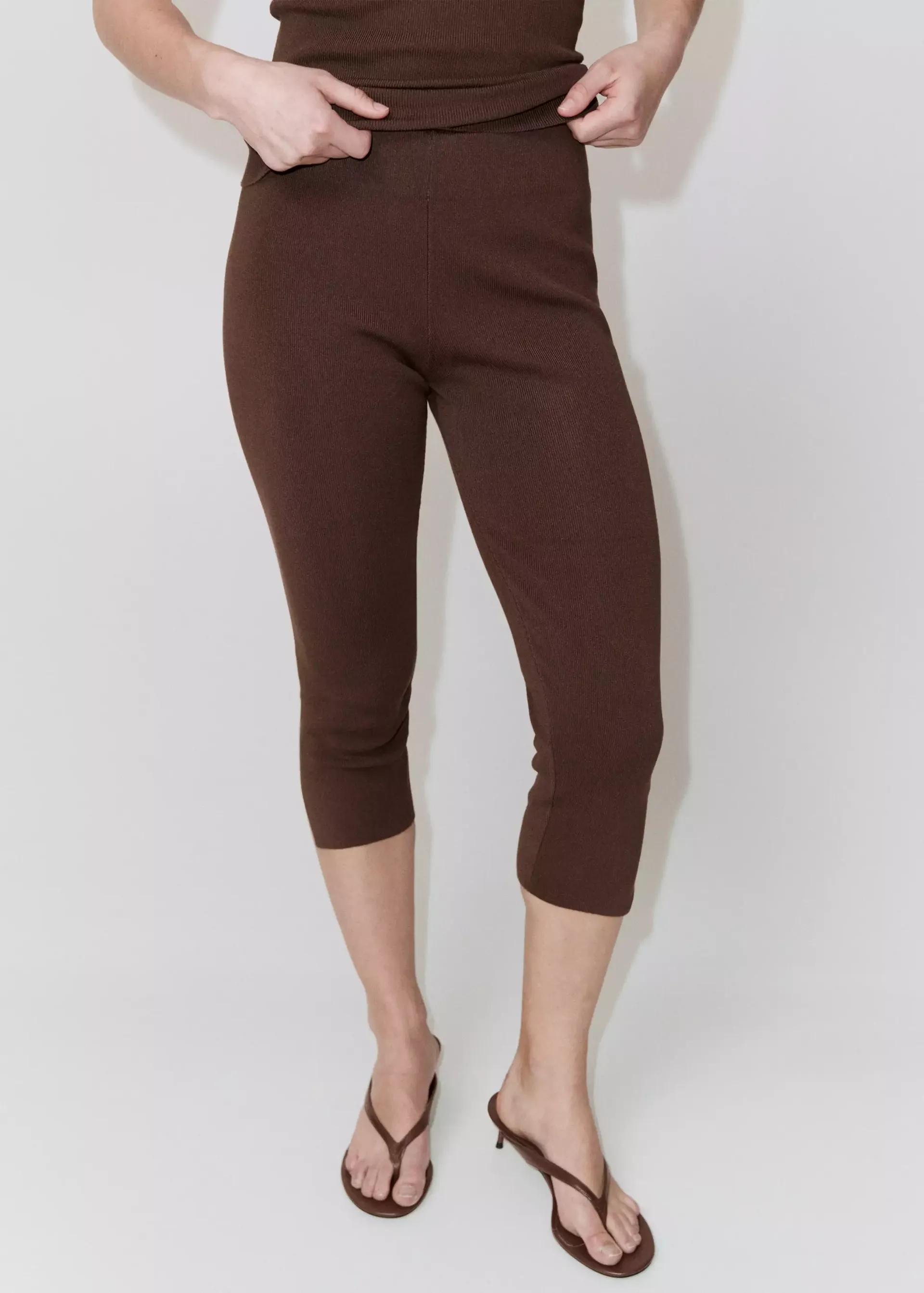 Capris With Slit Hem - Women | Mango Usa