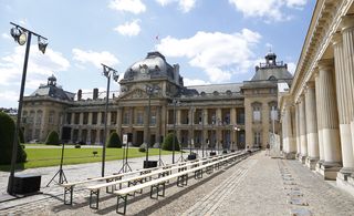 The École Militaire de Paris with 18th century garden.