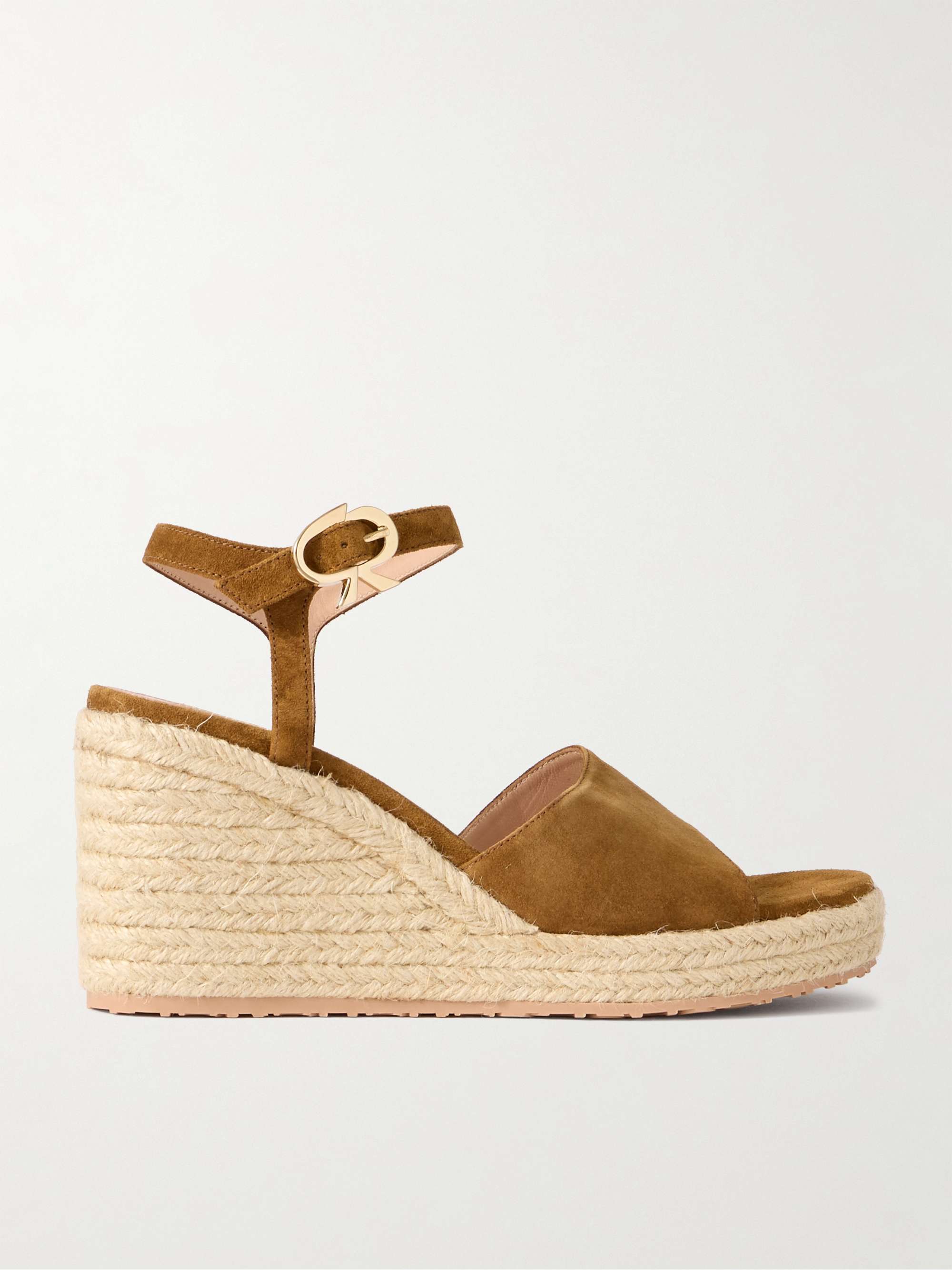90 Suede Espadrille Wedge Sandals