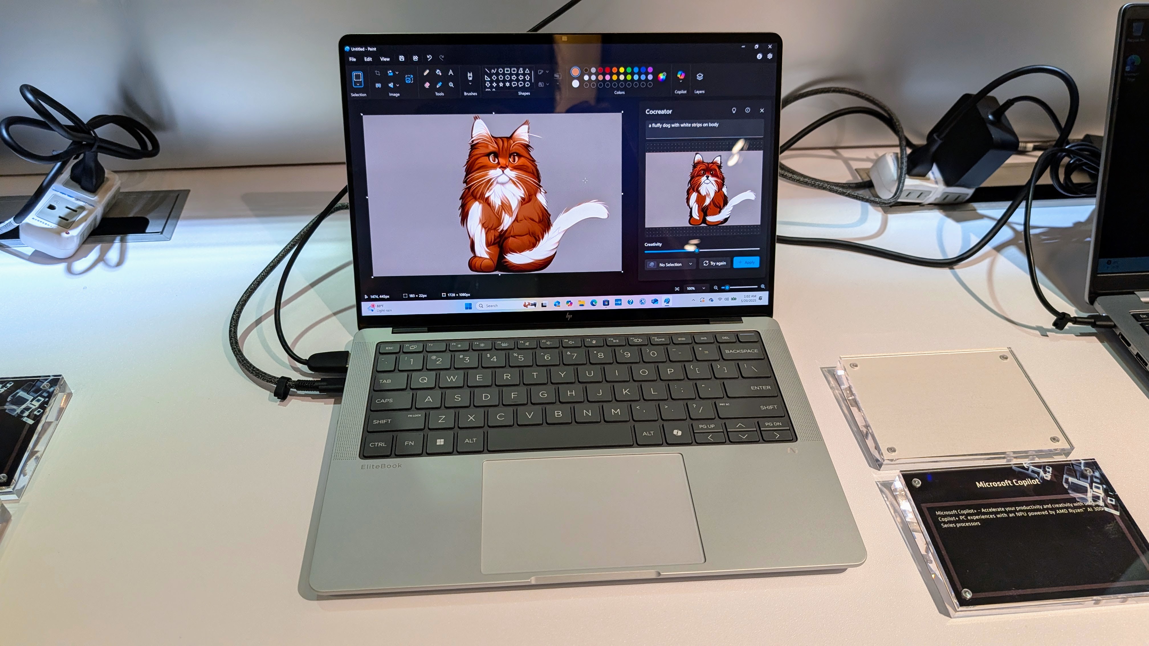 AMD powered HP Elitebook on display at Computex 2025