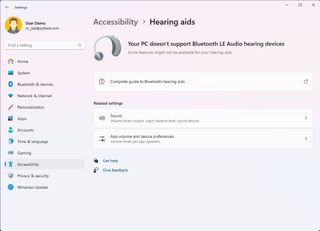 Hearing aids settings