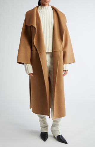 TOTEME, Annecy Open Front Wool & Cashmere Coat