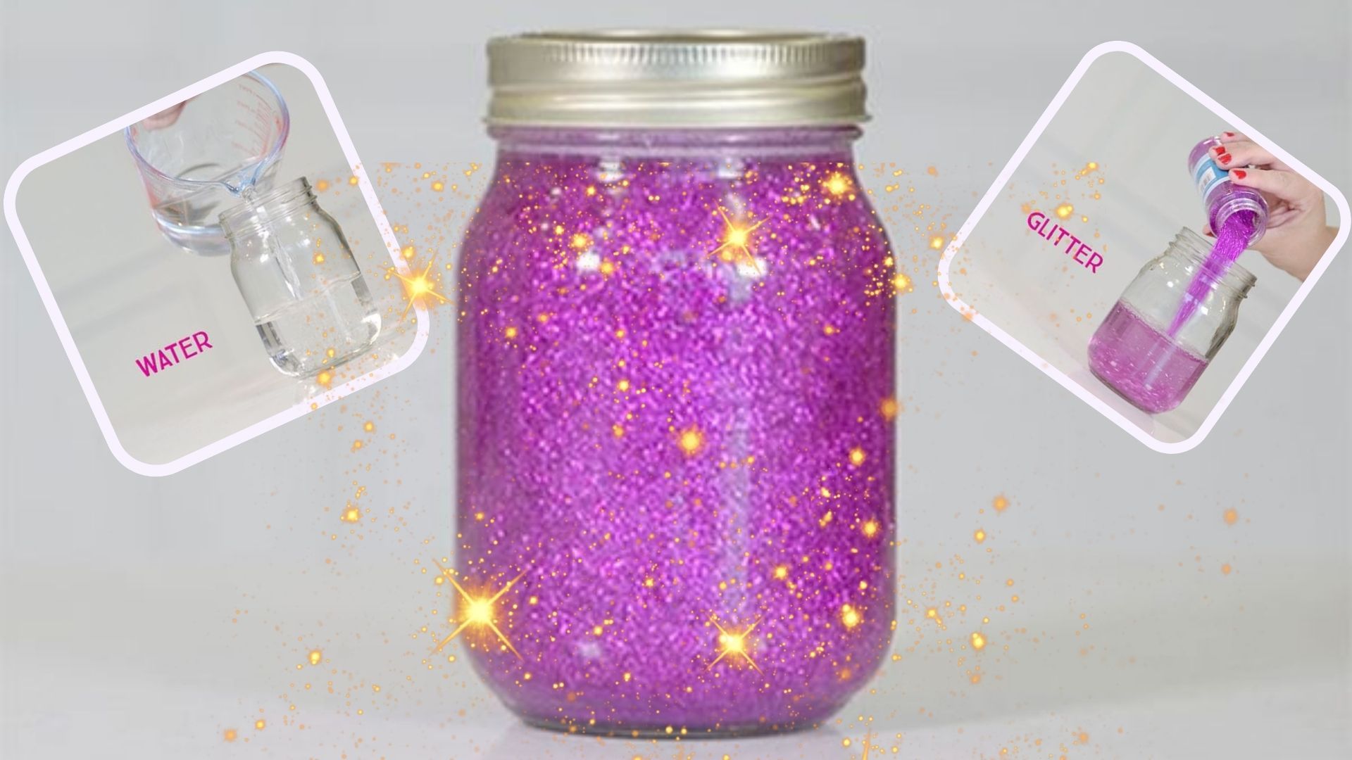 Glitter jars How to make your own calm down jar or bottle GoodtoKnow