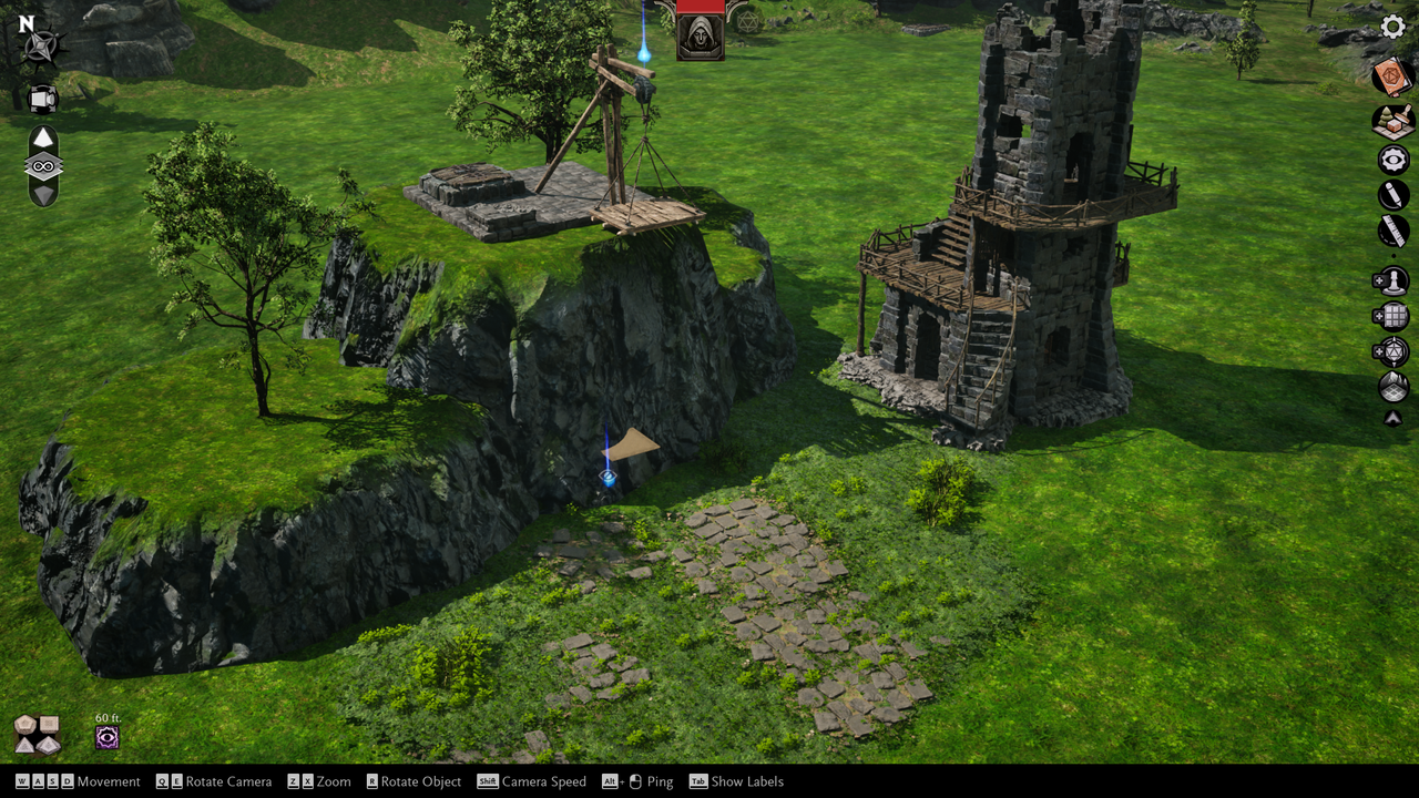 Screenshots of Sigil, a new VTT created by WIzards of the Coast.