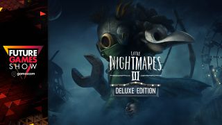 Little Nightmares 3 characters with logo and deluxe edition and future games show logo