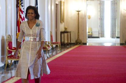 The first lady must choose an interior designer to work with. 
