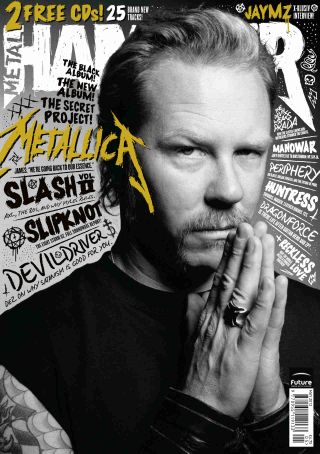 The cover of Metal Hammer magazine issue 230 featuring James Hetfield of Metallica