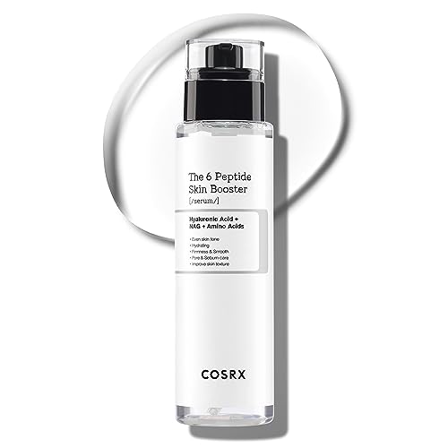 Cosrx 6x Peptide Collagen Booster Toner Serum With Copper Peptides, Niacinamide & Hyaluronic Acid Skin Renewal Boosting Facial Essence for All Skin Types, Korean Skin Care, 150ml/5.07 Fl.oz