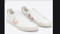 Esplar Leather White Platine Sneakers,  $130