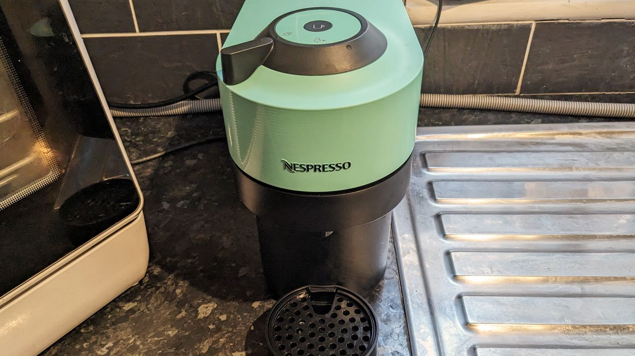 Nespresso Vertuo Pop being tested in writer's home