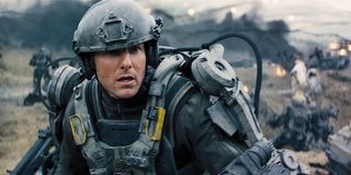 Cage in a mech-suit in Edge of Tomorrow
