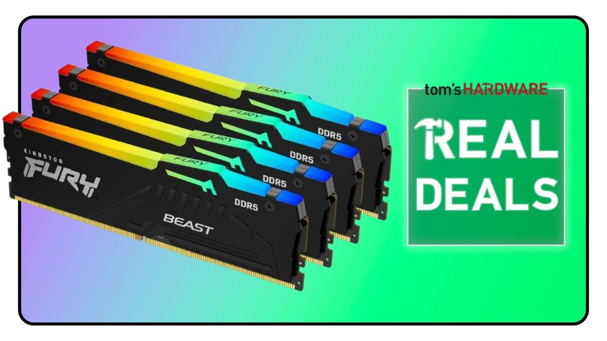 Go big with 128 Gigabytes of DDR5 RAM for its lowest-ever price