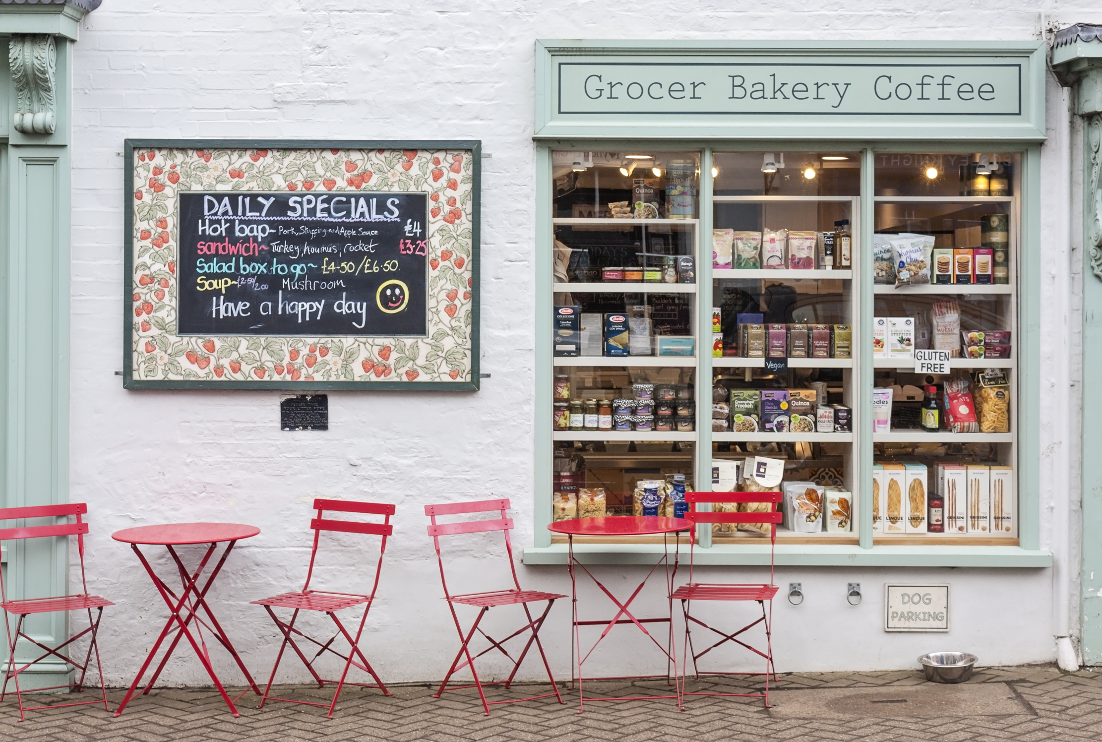 Bakery shop at Shipston on Stour in the Cotswolds