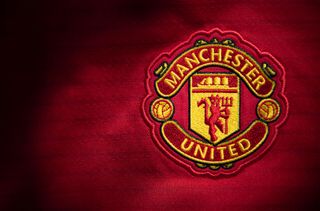 All 92 Premier League and Football League club badges: The Manchester United club crest on the first team home shirt displayed on May 6, 2020 in Manchester, England.