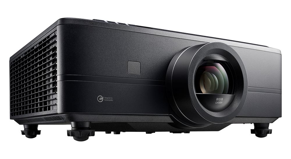 A product shot of the Optoma UHZ78LV projector against a white background