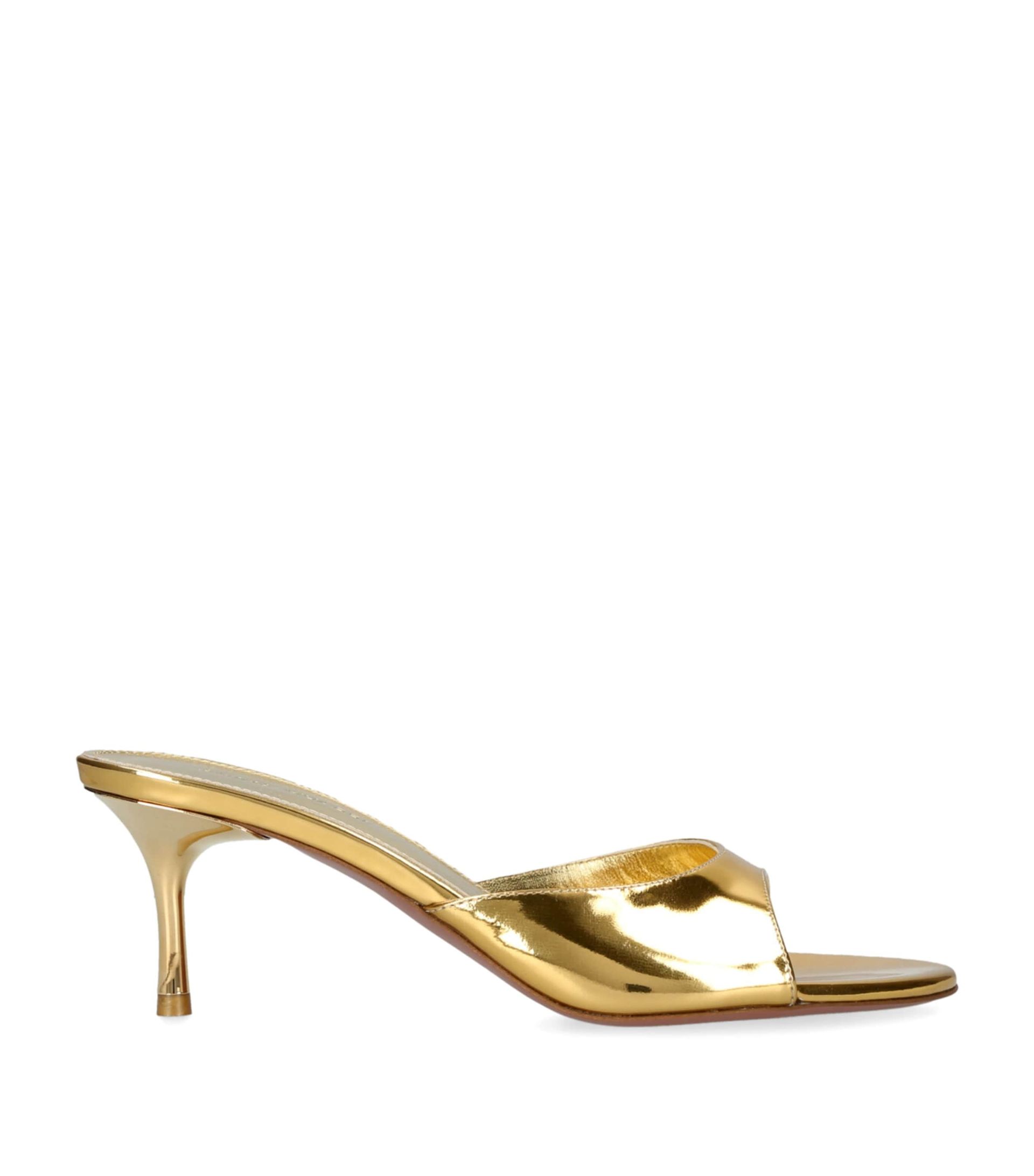Leather Jeanne Heeled Mules 60
