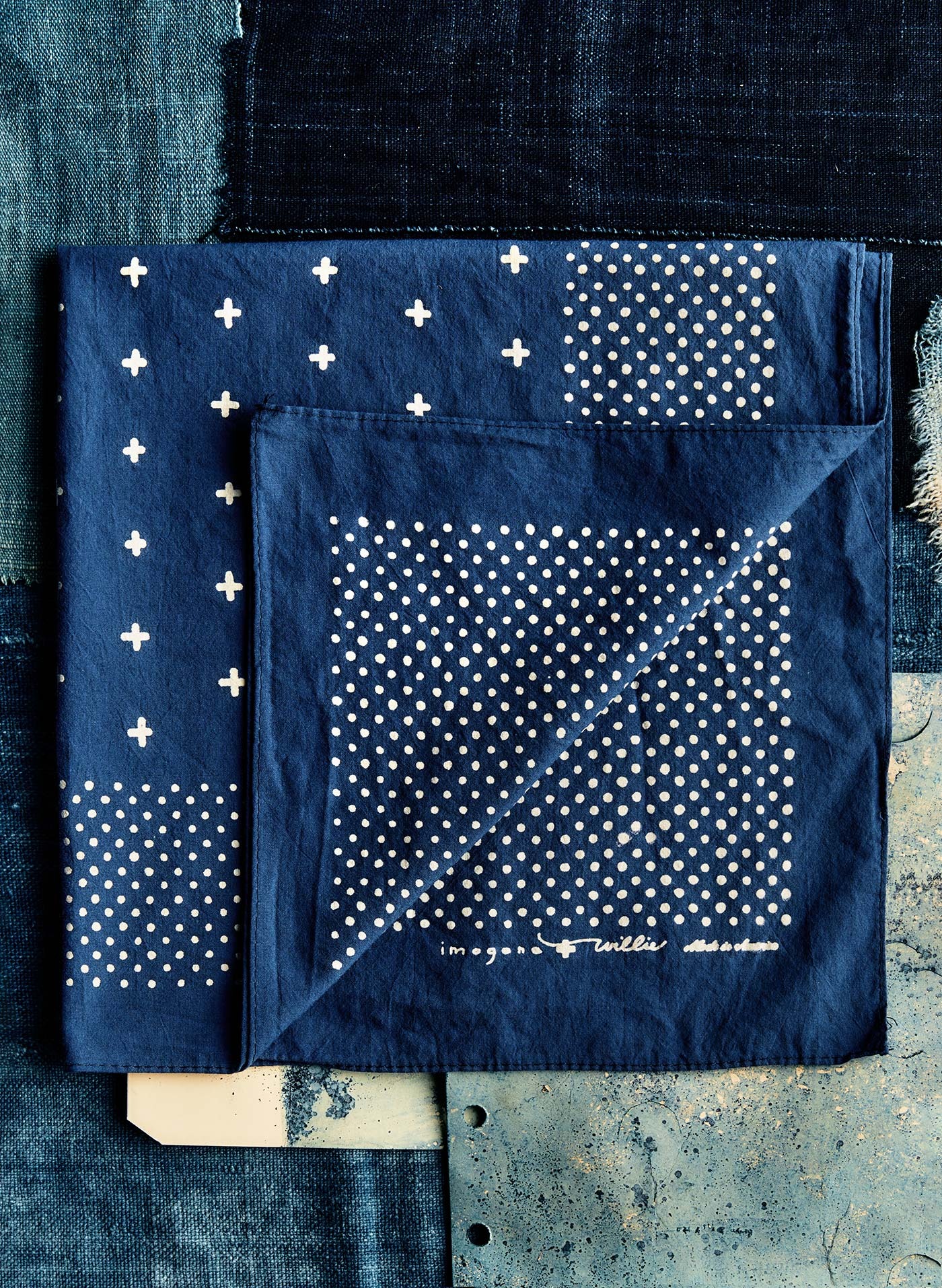 imogene and willie, Vintage Blue Bandana
